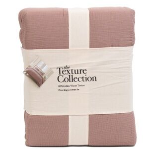 TEXTURE COLLECTION 3pc Gauze Comforter Set